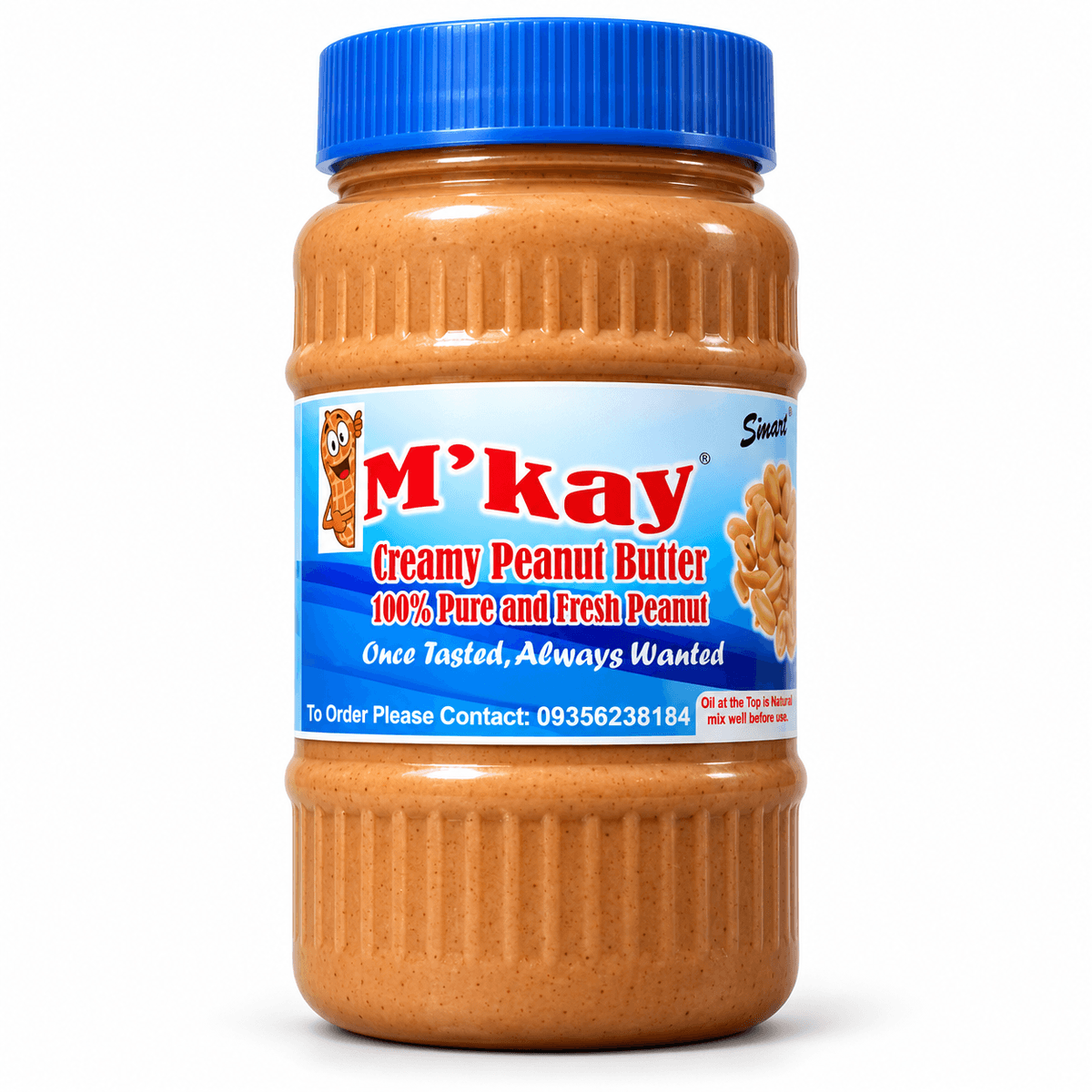 M'Kay Creamy Peanut Butter – 100% Pure and Fresh Peanut