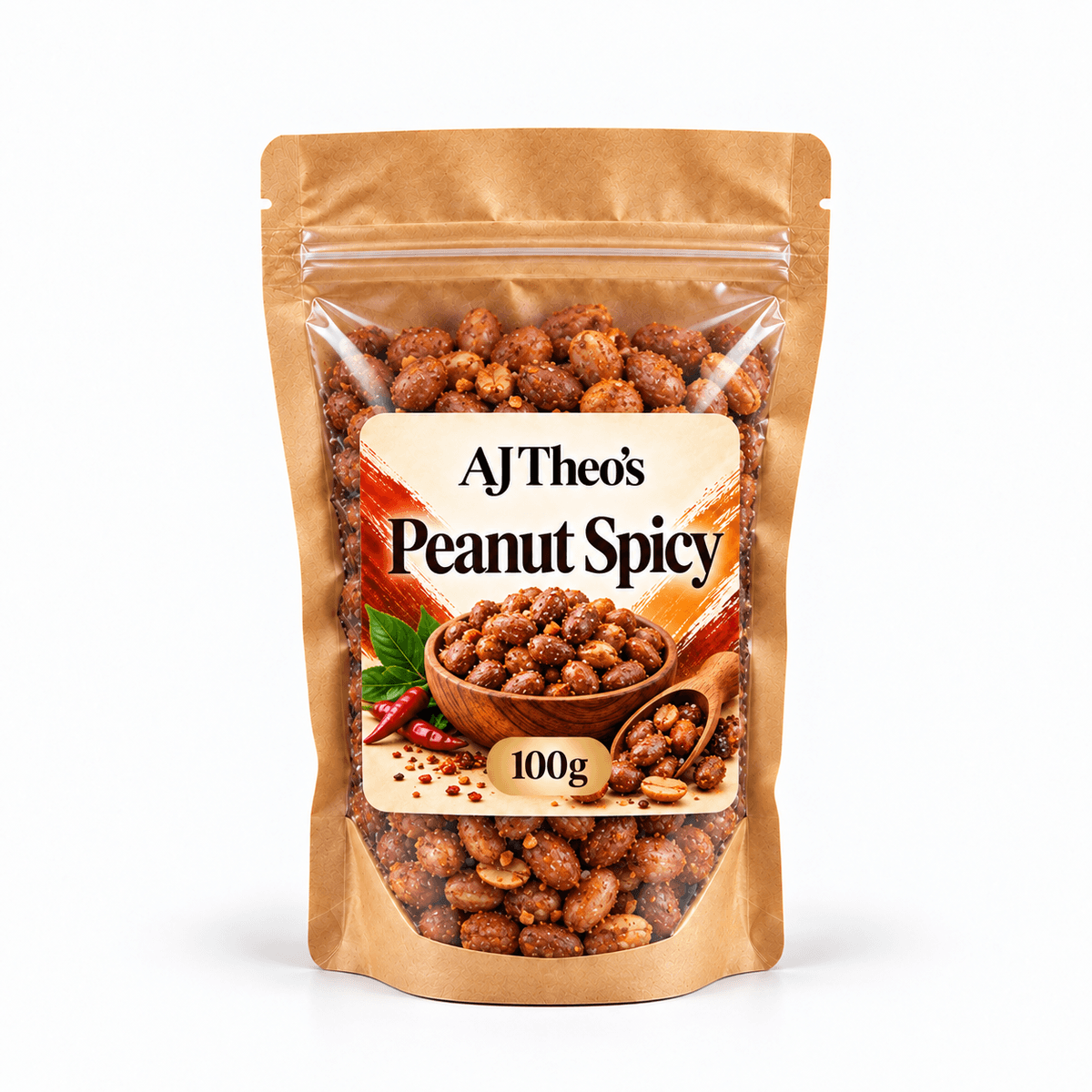 AJ Theo's Peanut Spicy 100g