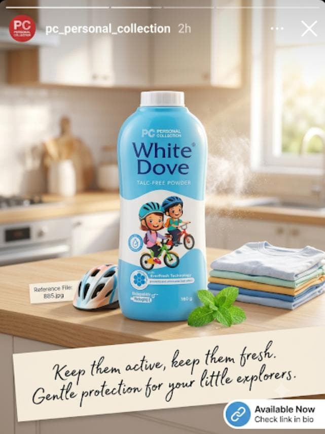 White Dove Talc Powder