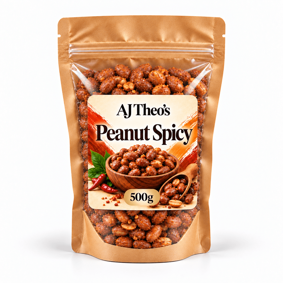 AJ Theo's Peanut Spicy 500g