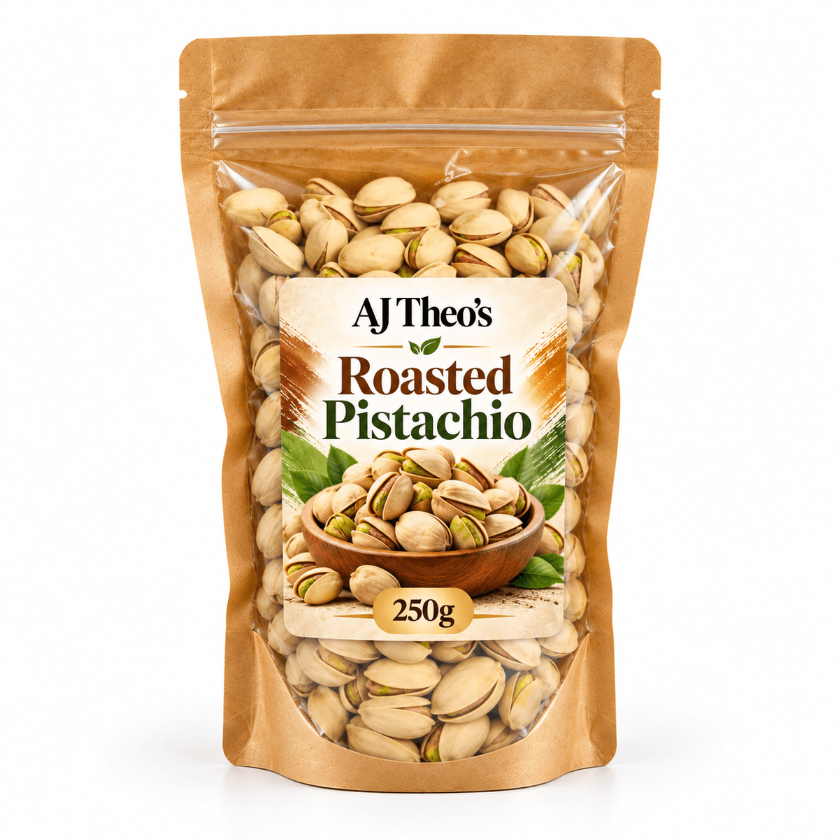 AJ Theo's Roasted Pistachio 250g