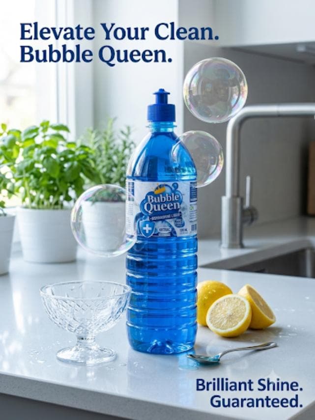Bubble Queen Dishwashing Anti BActerial 1l