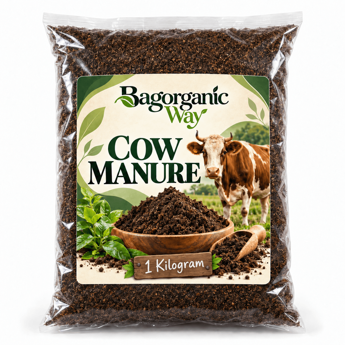 Dried Cow Manure 1Kg