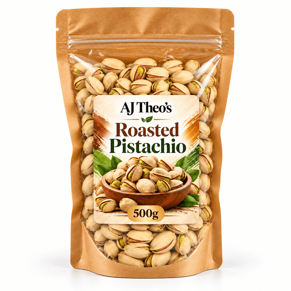AJ Theo's Roasted Pistachio 500g