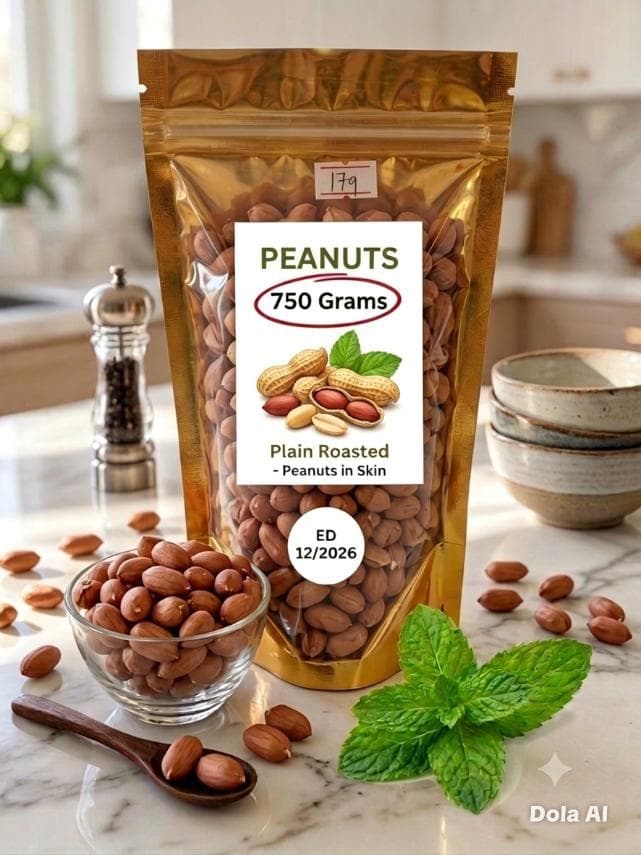 PLAIN ROASTED W/SKIN 750GRMS