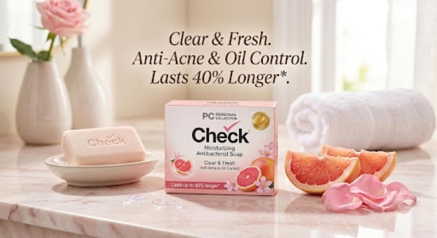 PC Check Soap Pink 125g