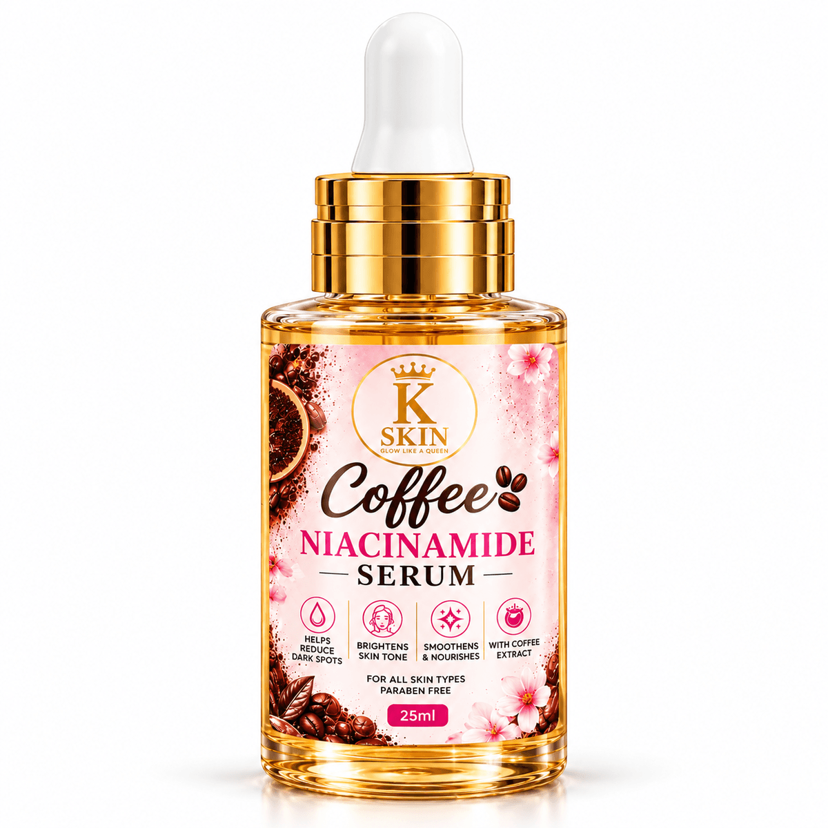 K SKIN Coffee Niacinamide Serum with Coffee Extract  | 25ml