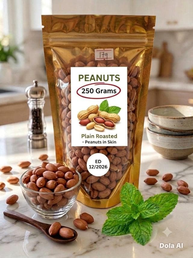 PLAIN ROASTED W/SKIN 250GRMS