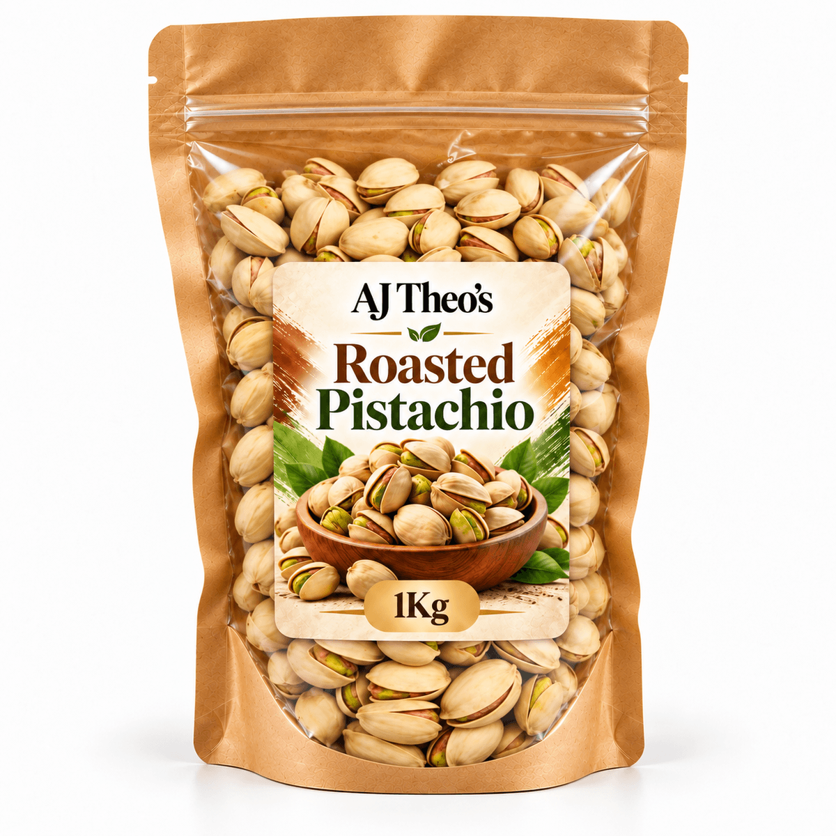 AJ Theo's Roasted Pistachio 1Kg